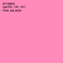 #FF8BBB - Pink Salmon Color Image